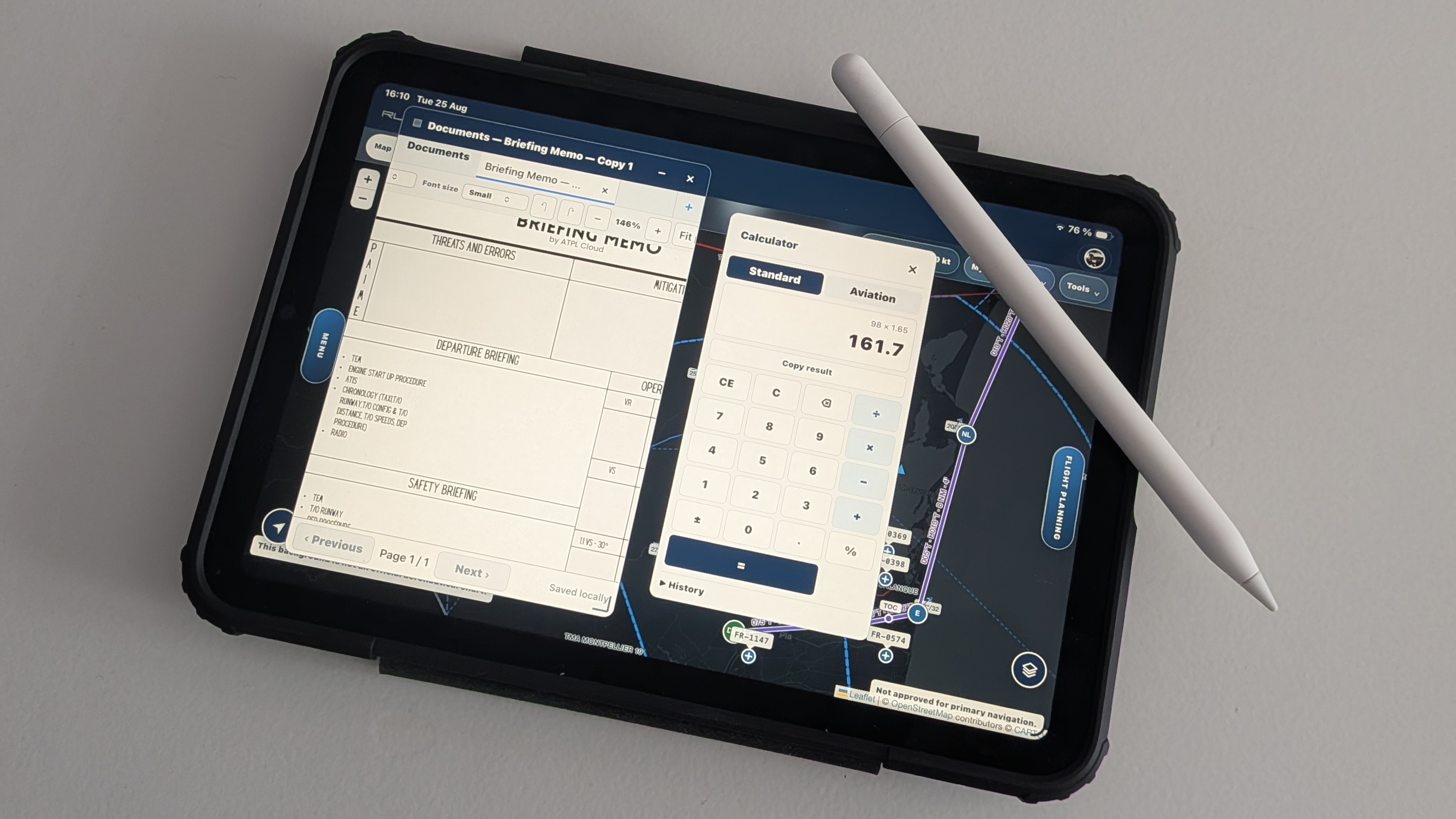 RushOps ONE calculation tools preview