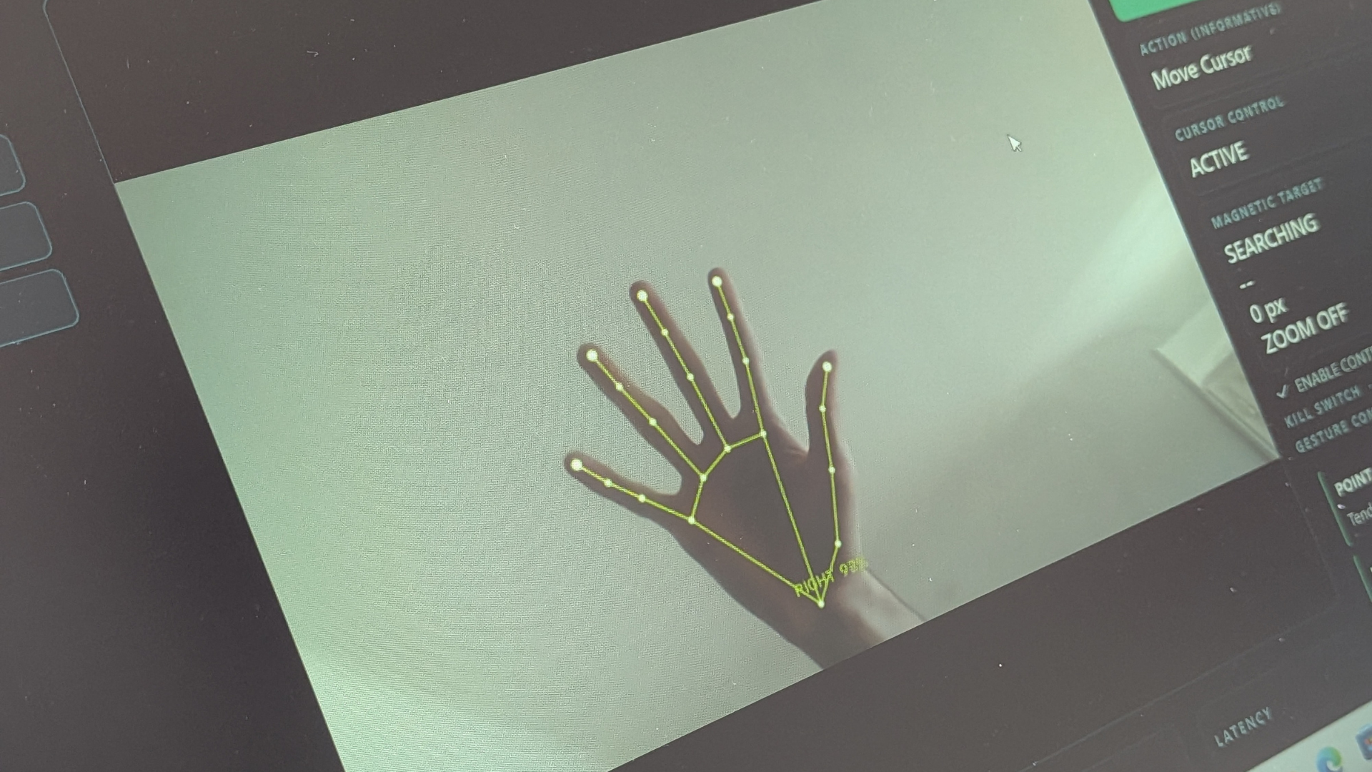 RushOps Gesture hand-tracking interface
